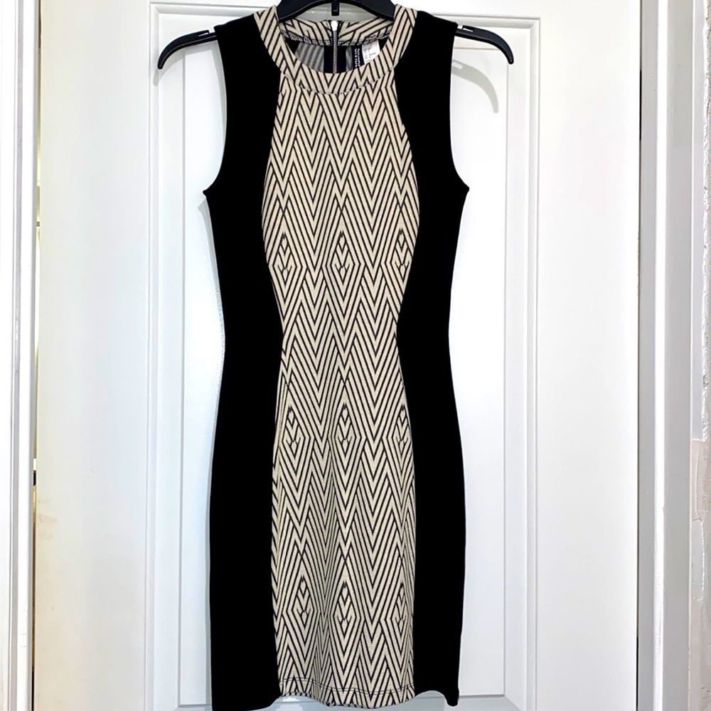 H&M Black & Cream Dress - Size 6 🖤